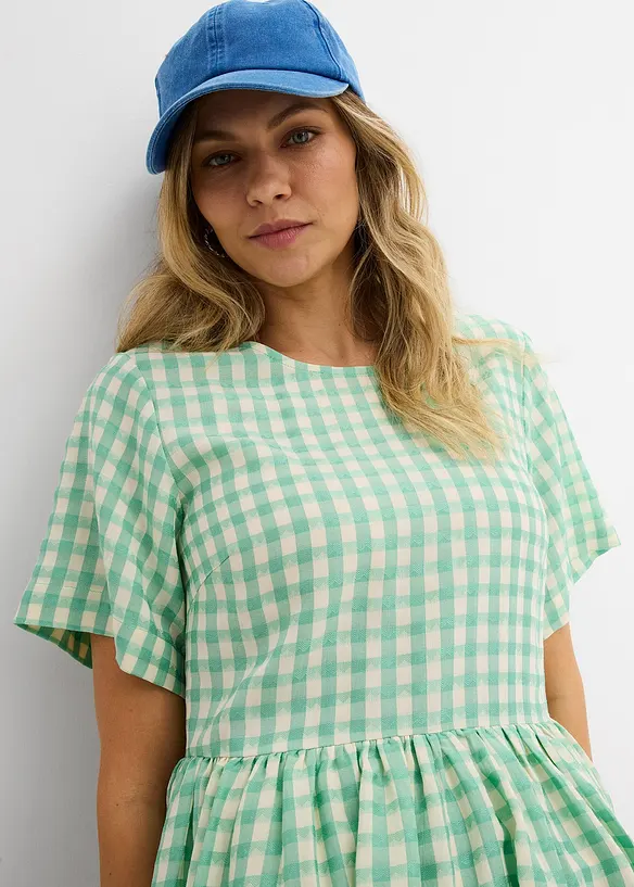 Kjole med boblekant, bonprix