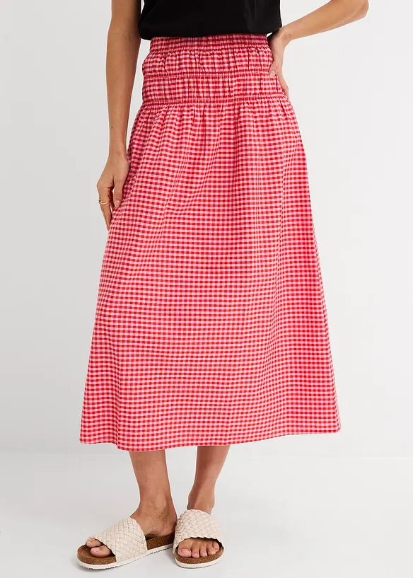 Maxiskj&oslash;rt i elastisk bomullsmiks, bonprix