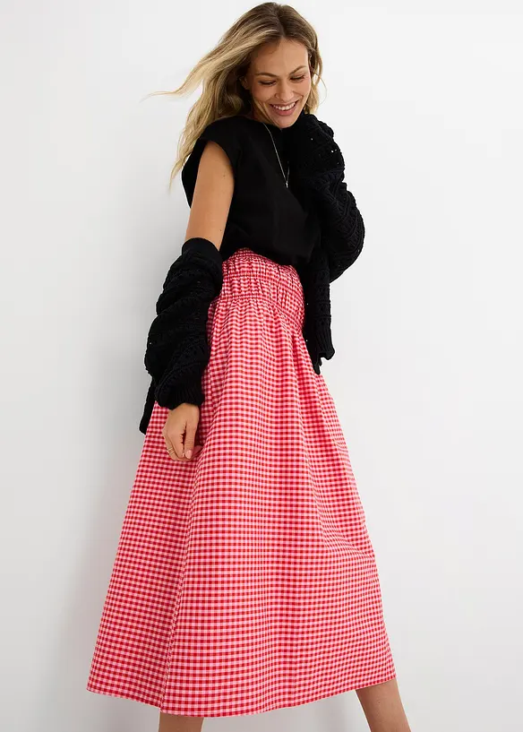 Maxiskj&oslash;rt i elastisk bomullsmiks, bonprix