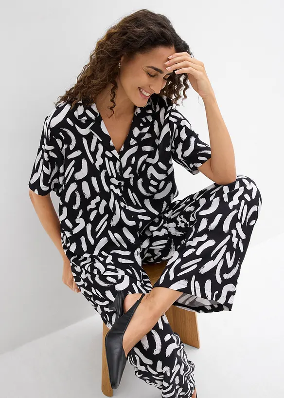 Bluse i lett viskose, bonprix