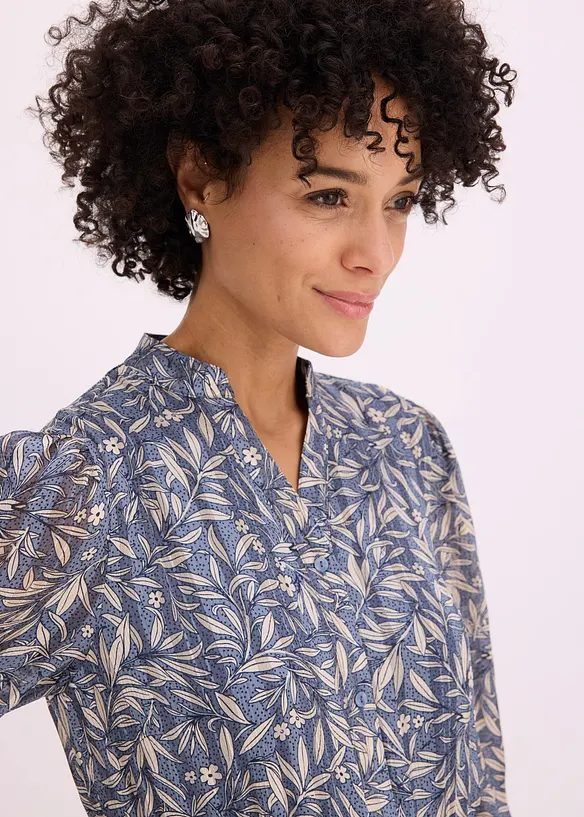 Skjortekjole av chiffon, bonprix