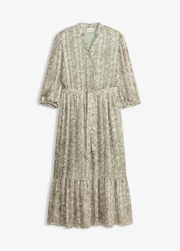 Skjortekjole av chiffon, bonprix