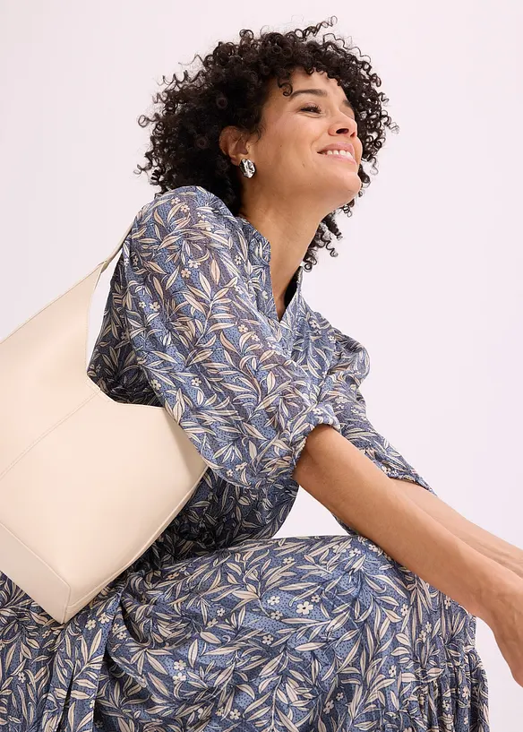 Skjortekjole av chiffon, bonprix