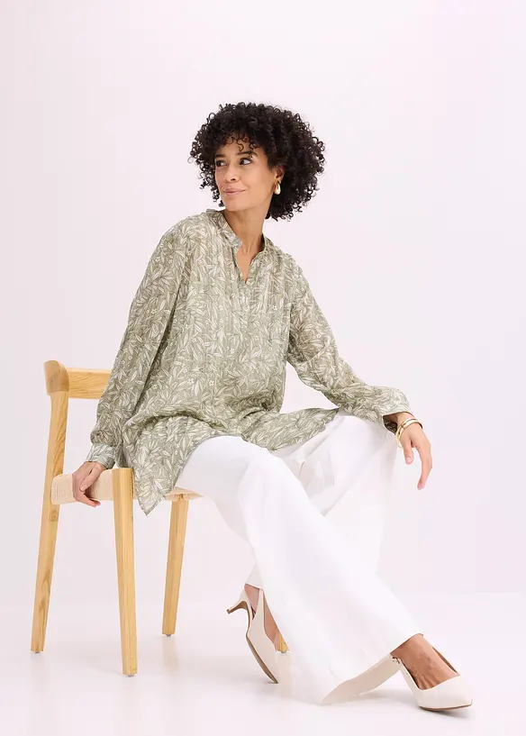 Lang chiffonbluse, bonprix