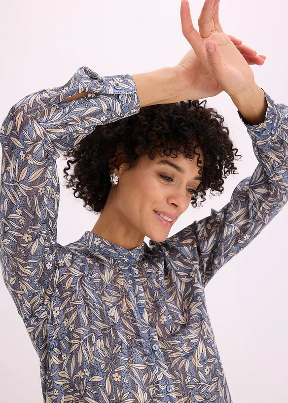 Lang chiffonbluse, bonprix