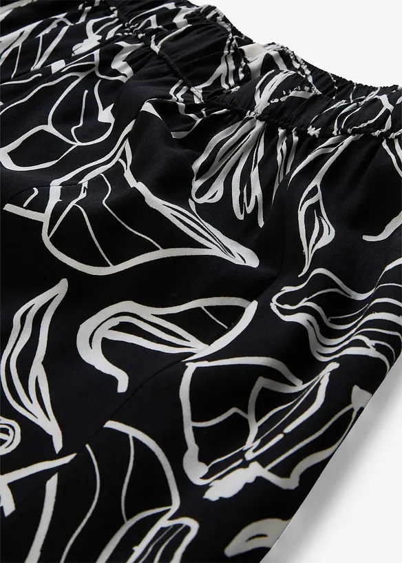 Krinklet maxiskj&oslash;rt i viskose, bonprix