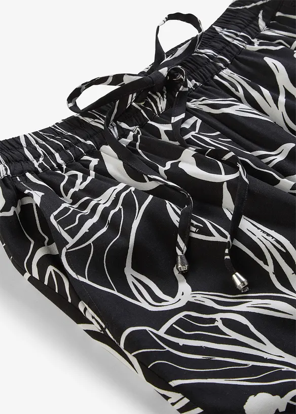 Pull-on bukse i viskose, bonprix