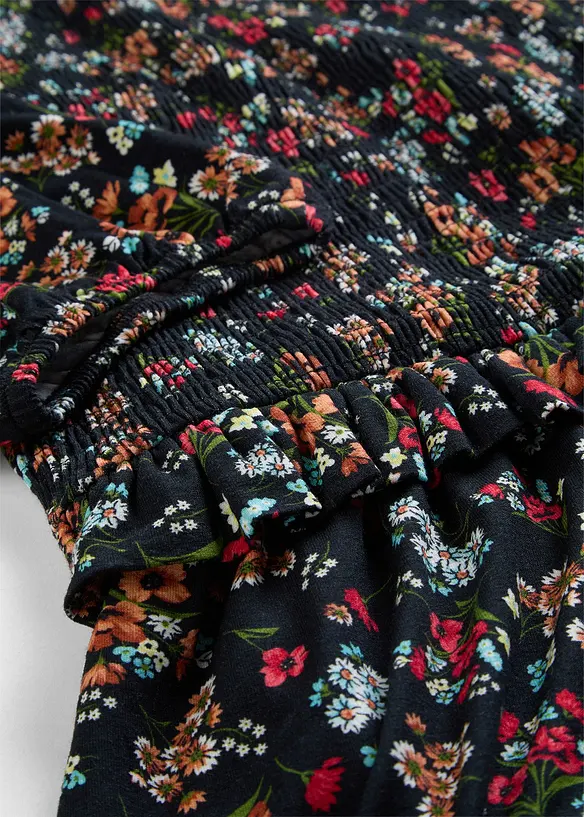 Midikjole i jersey i viskosemiks, bonprix