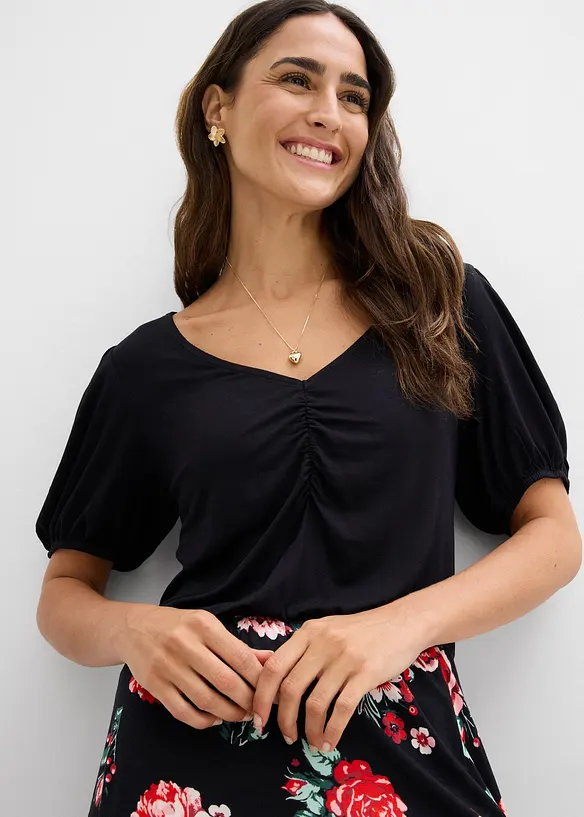 Maxikjole i viskosemiks, bonprix