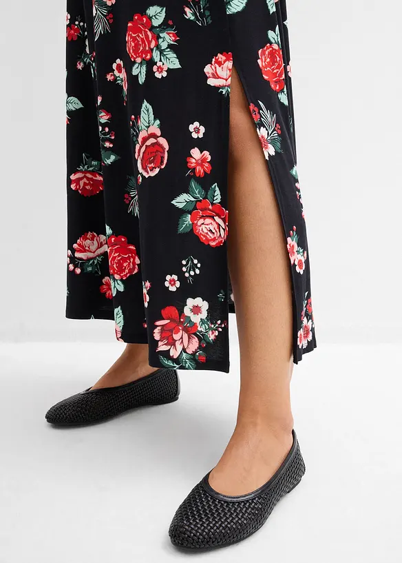 Maxikjole i viskosemiks, bonprix