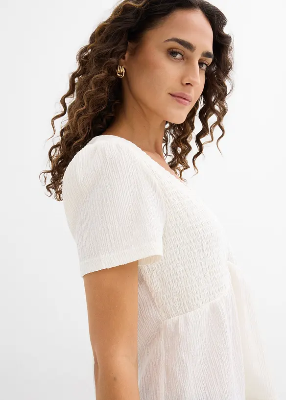 Topp i strukturert krepp, bonprix
