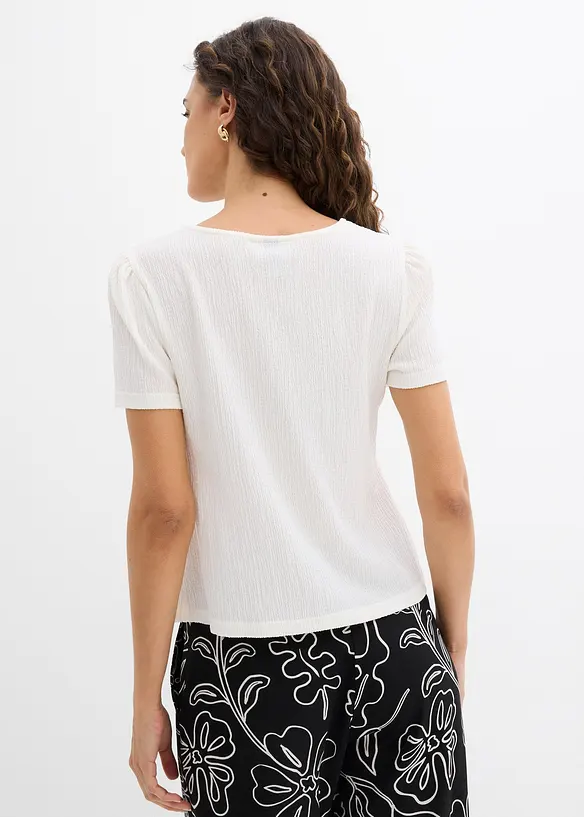 Topp i strukturert krepp, bonprix