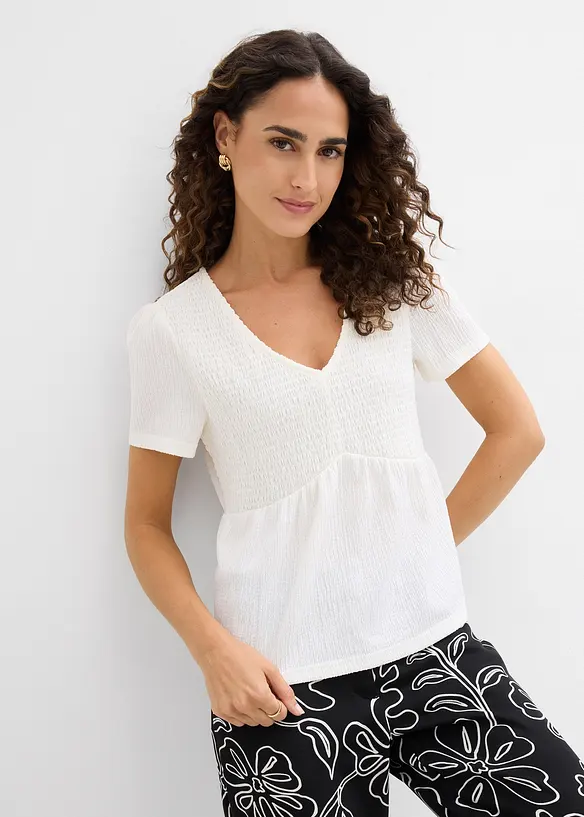 Topp i strukturert krepp, bonprix