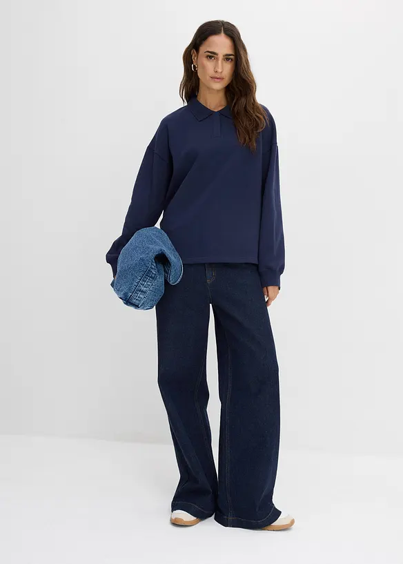 Sweatshirt i 100% &oslash;kologisk bomull, bonprix