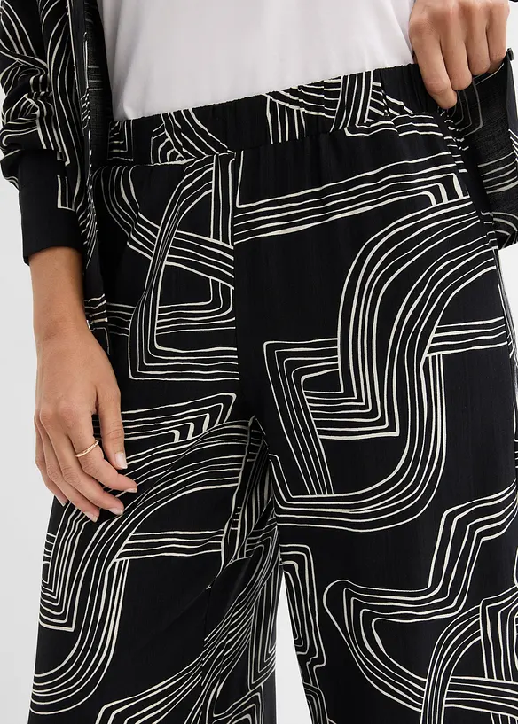 Vid bukse i viskosemiks, bonprix