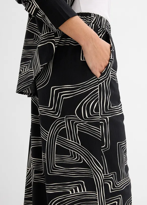 Vid bukse i viskosemiks, bonprix