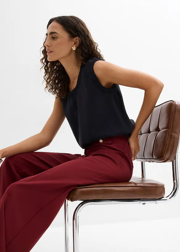 Blusetopp av viskosemiks, bonprix