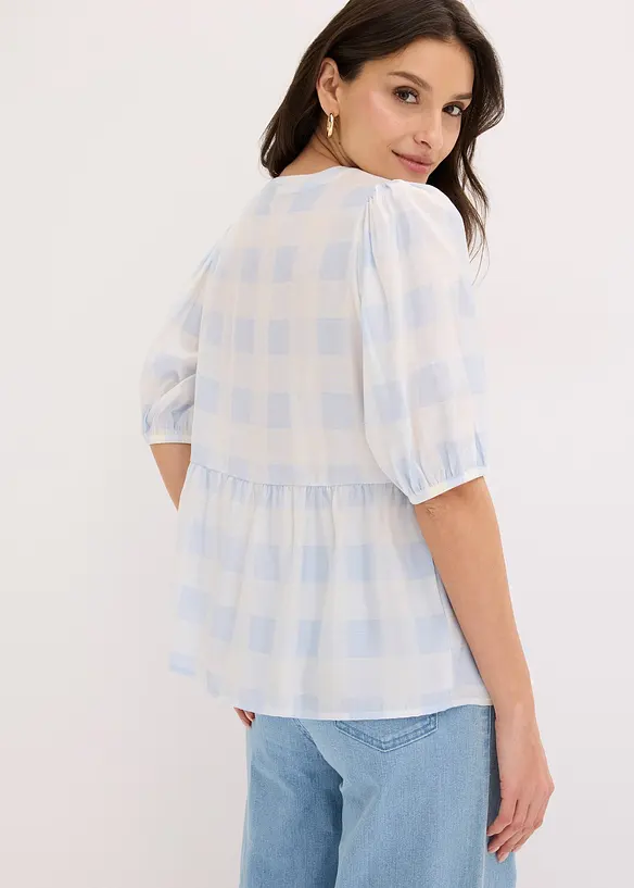 Bluse med sl&oslash;yfer, bonprix