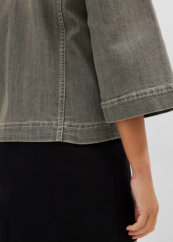 Jeansjakke, 3/4-lange ermer, bonprix