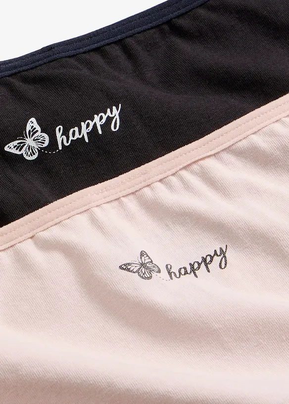 Truse med myk bomull og h&oslash;y midje (4-pack), bonprix