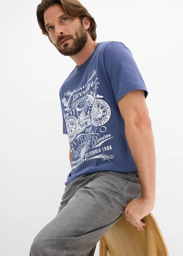 T-skjorte av 100% bomull (2-pack), bonprix