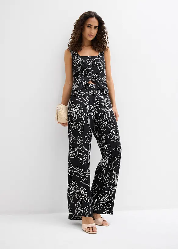 Bukse med vide ben, bonprix