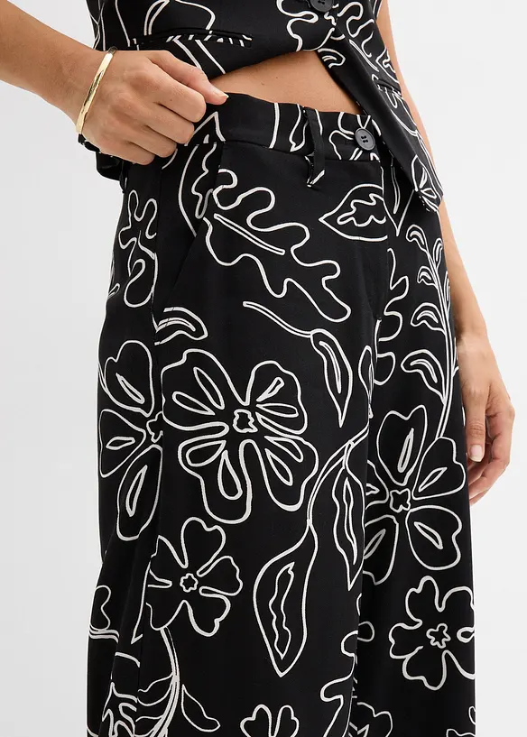 Bukse med vide ben, bonprix