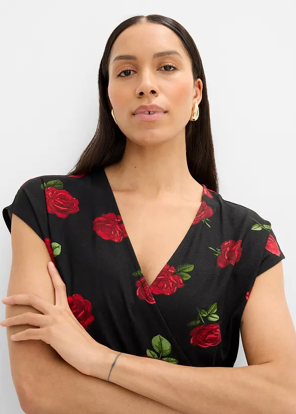 M&oslash;nstret topp av myk viskosemiks, bonprix