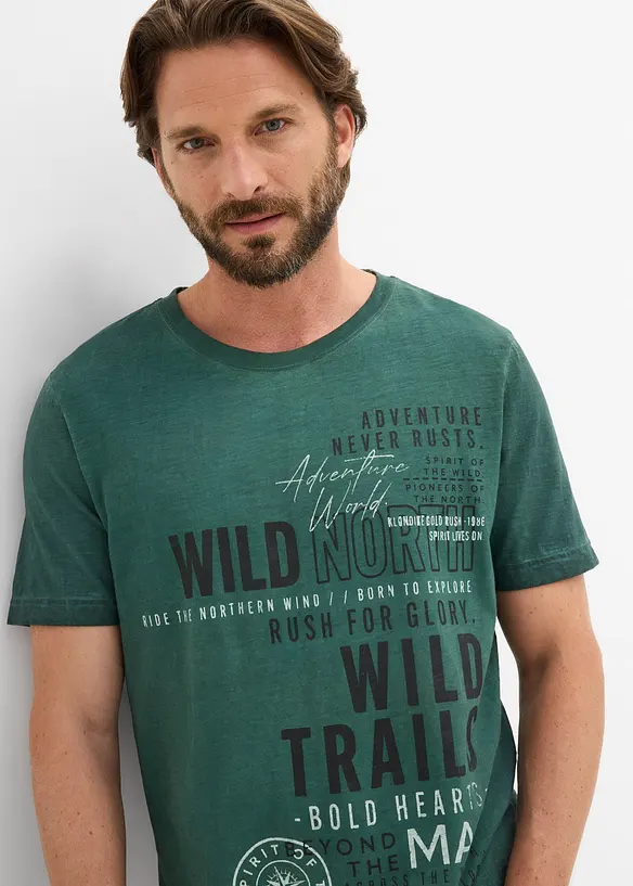 T-skjorte i vasket look, bonprix