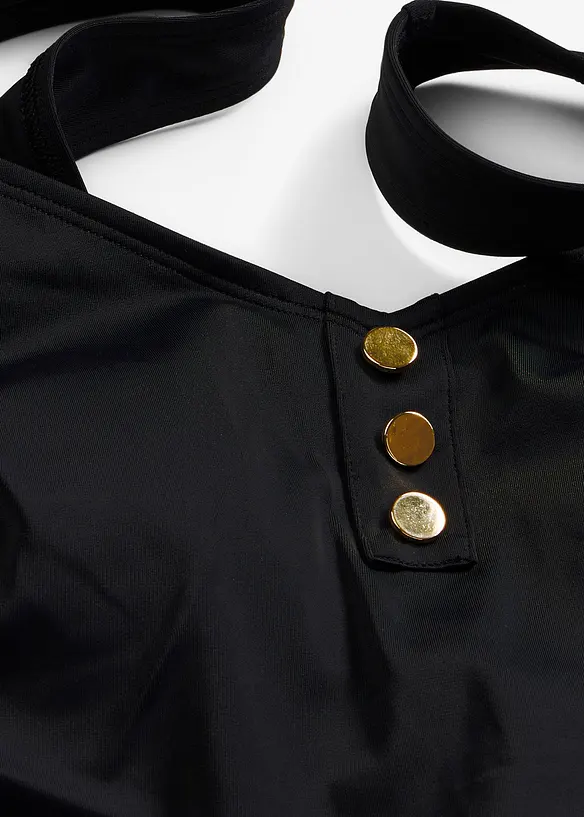 Badedrakt med knappepynt, bonprix