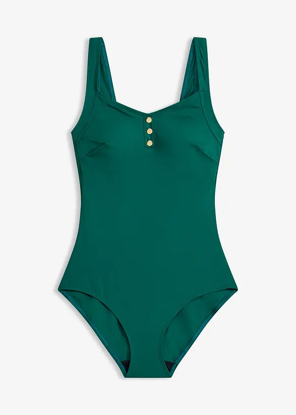 Badedrakt med knappepynt, bonprix