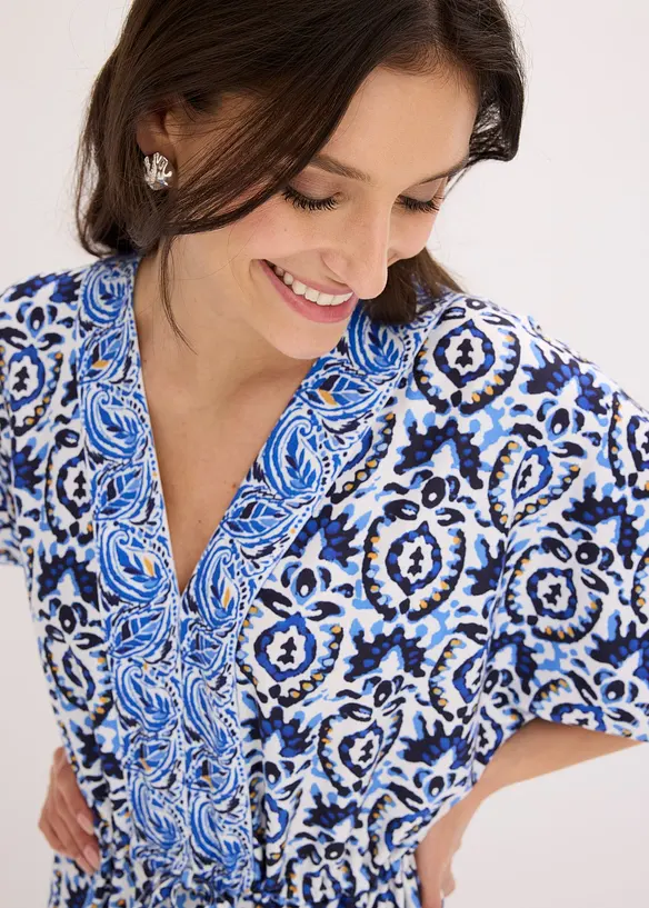 Maxikjole i jersey, bonprix