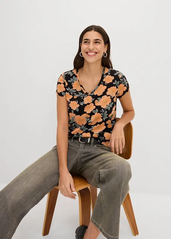 T-skjorte i 100% bomull, bonprix