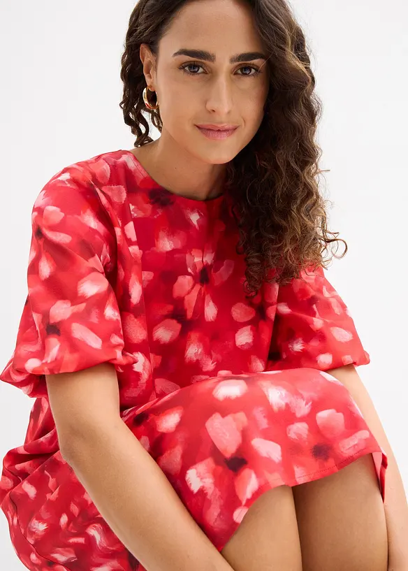 Kjole med ballongermer, bonprix