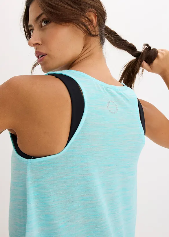 Treningstopp i lett materiale med flammegarn, hurtigt&oslash;rkende, bonprix