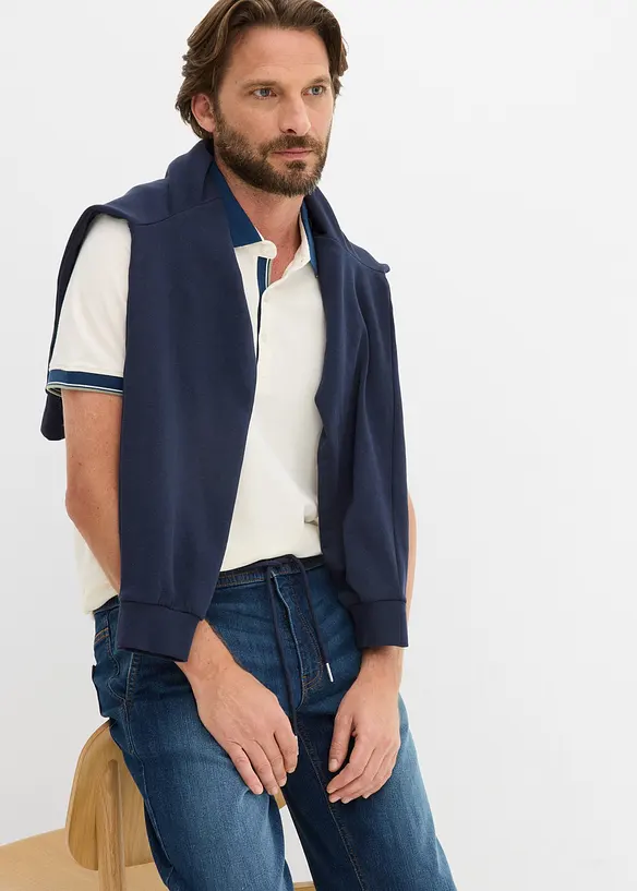3/4-pull on-jeans i lett denim med stretch, Regular fit, bonprix