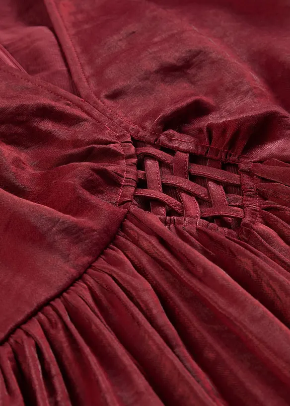 Midikjole i skimrende sateng, bonprix