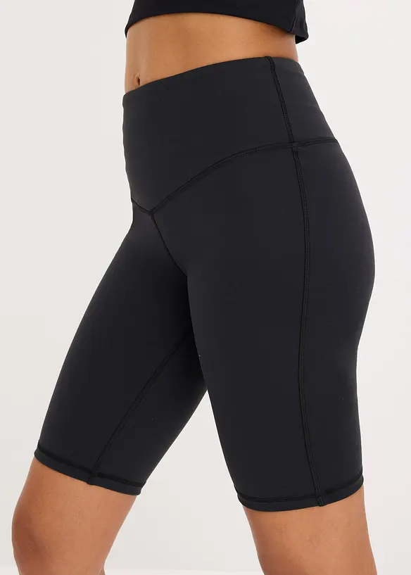 Trenings-sykkelbukse med bomullsaktig overflate, bonprix