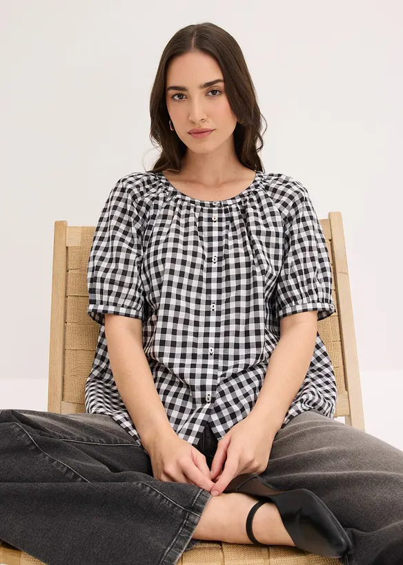 Bluse i 100% bomull, bonprix