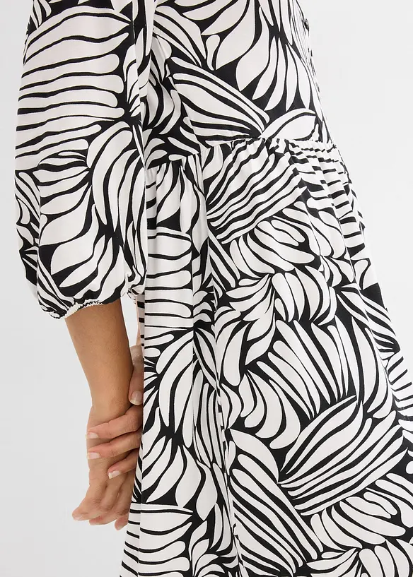 Tunikakjole i myk viskosemiks, bonprix