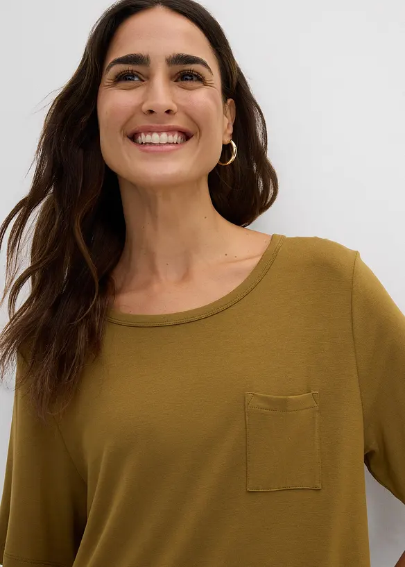 Jerseykjole i myk viskosemiks, bonprix