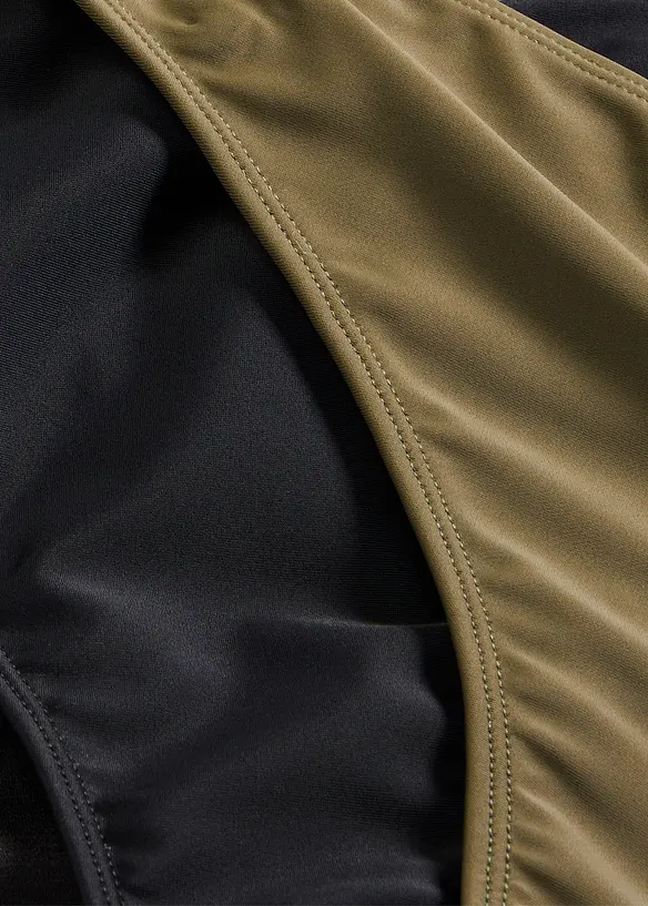 Bikinibukse med h&oslash;y benskj&aelig;ring (2-pack), bonprix