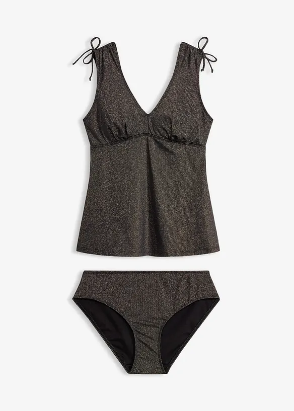 Tankini av glitrende materiale (2-delt sett), bonprix