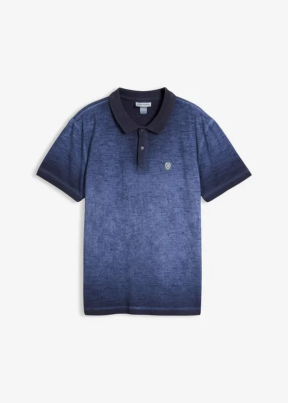 Poloskjorte i vasket look, bonprix