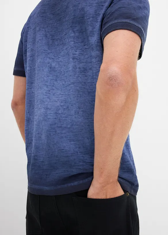 Poloskjorte i vasket look, bonprix