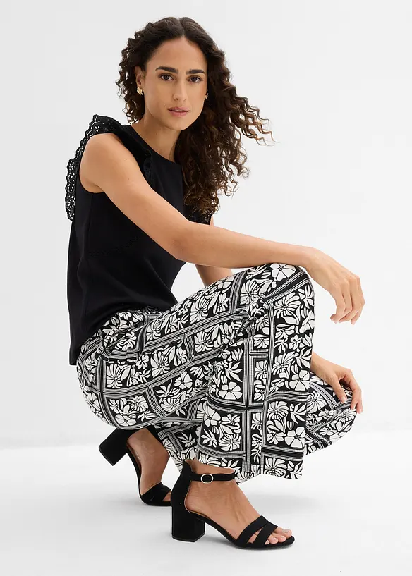 Trikotbukse i Punto di Roma-materiale, bonprix