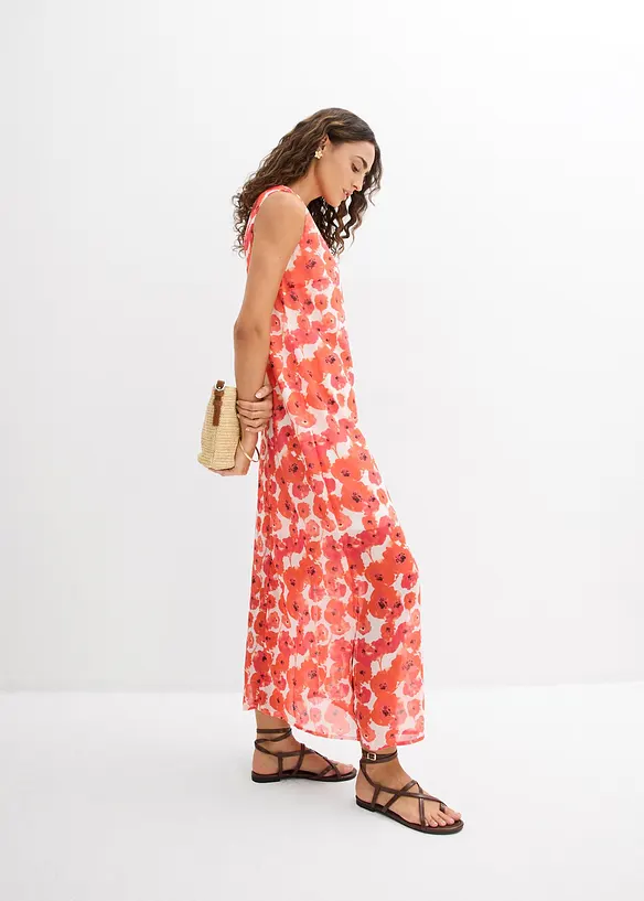 Lang chiffonkjole, bonprix