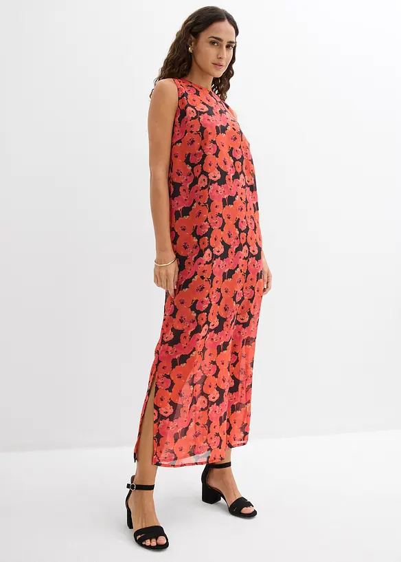Lang chiffonkjole, bonprix