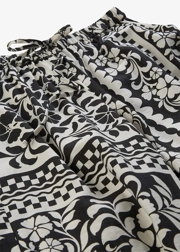 Pull on-bukse i viskosemiks som faller fint, bonprix