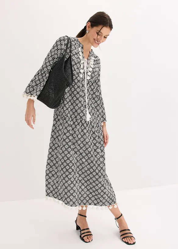 Tunikakjole i lett viskose, bonprix